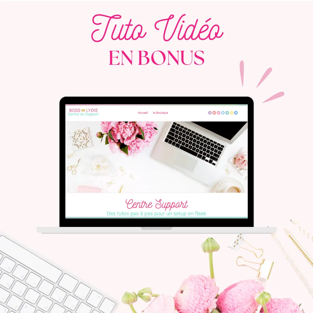Kit Blog Venusian Pinky 10 Vignette Bonus Tuto Vidéo Kit Template Wordpres