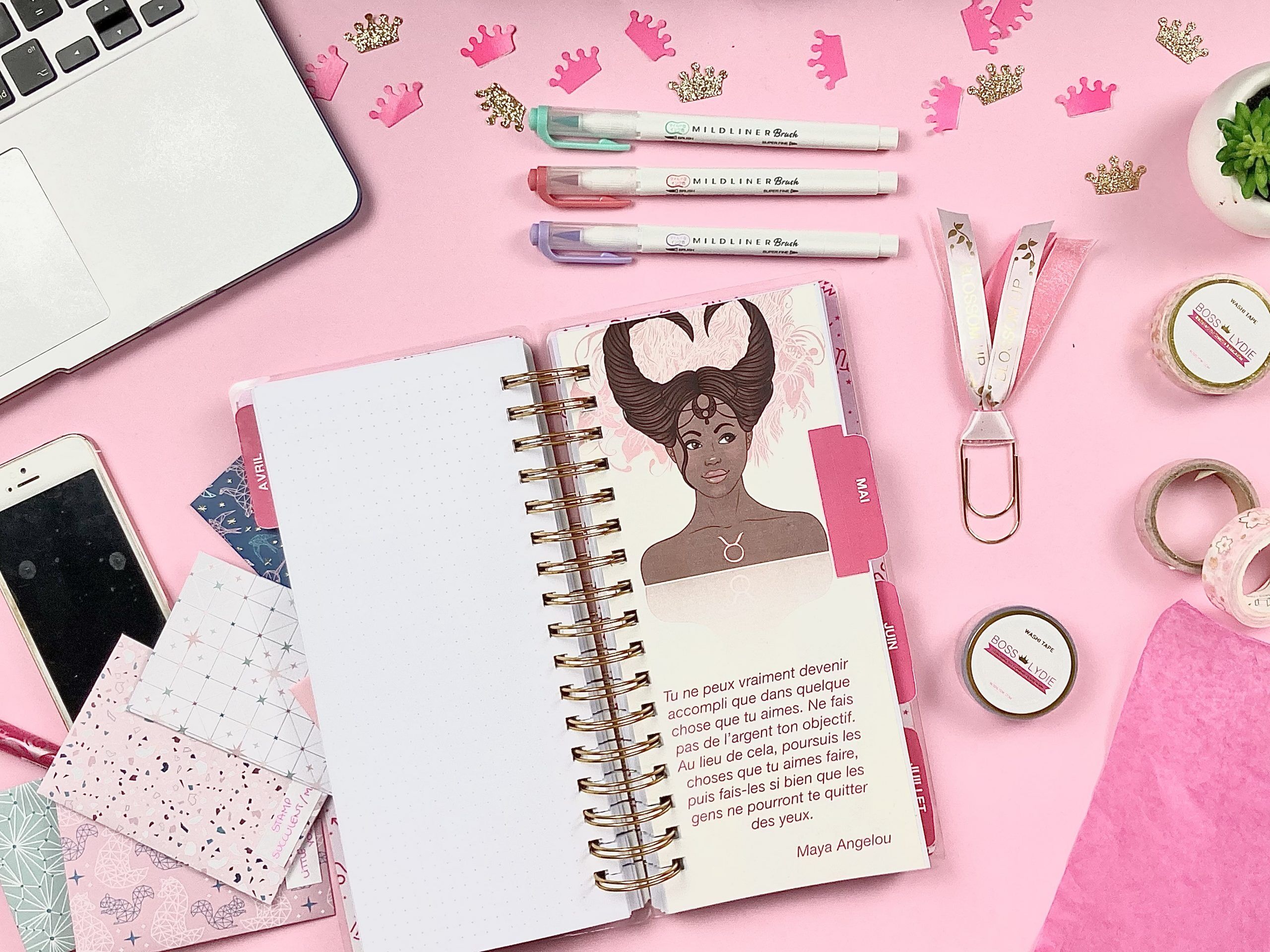 Astro Productivity Planner <br>(Collection African Queen) 7 Image Divider Astro Productivity Planner