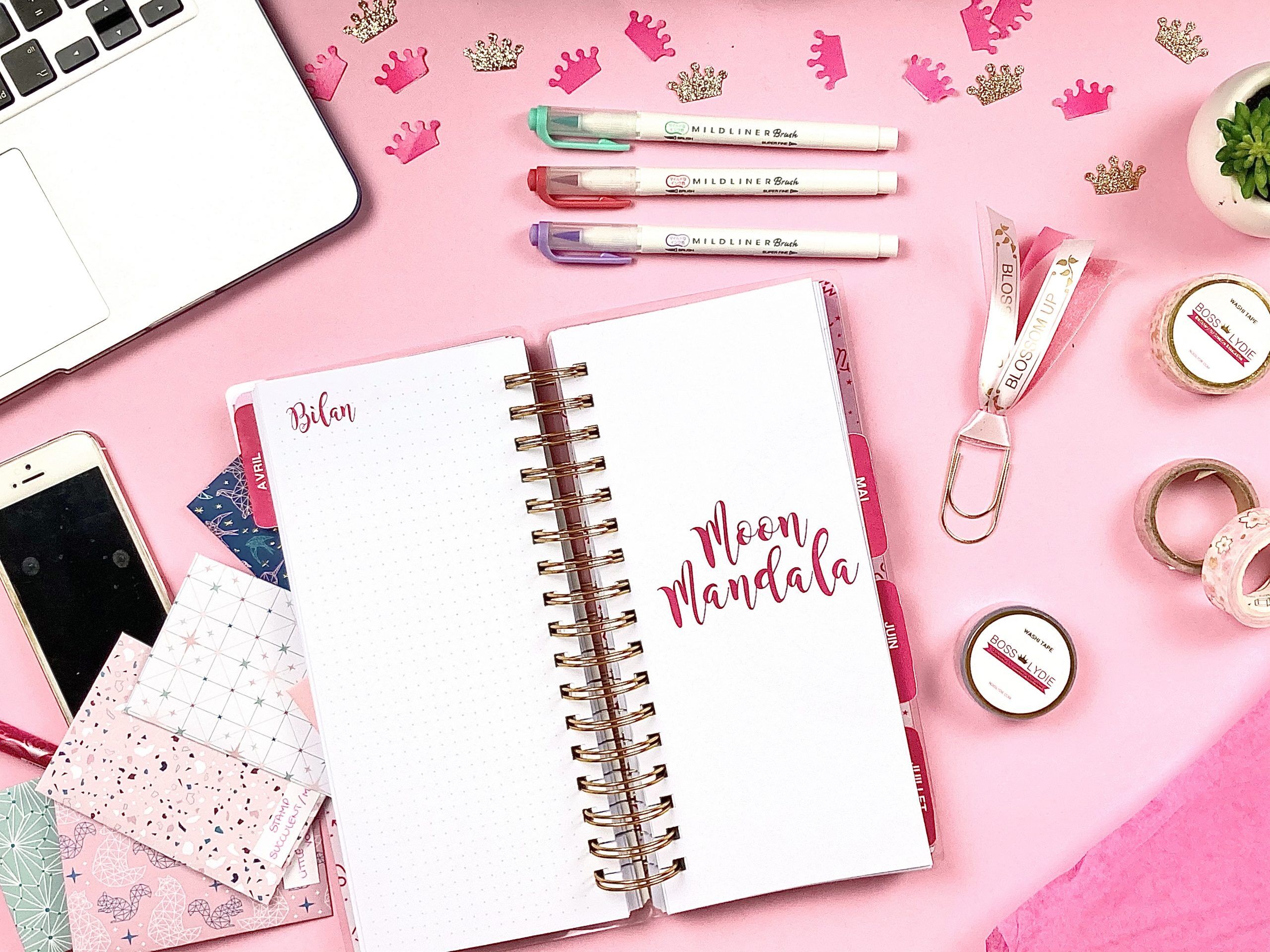 Astro Productivity Planner <br>(Collection African Queen) 4 Image Page Moon Mandala Astro Productivity Planner