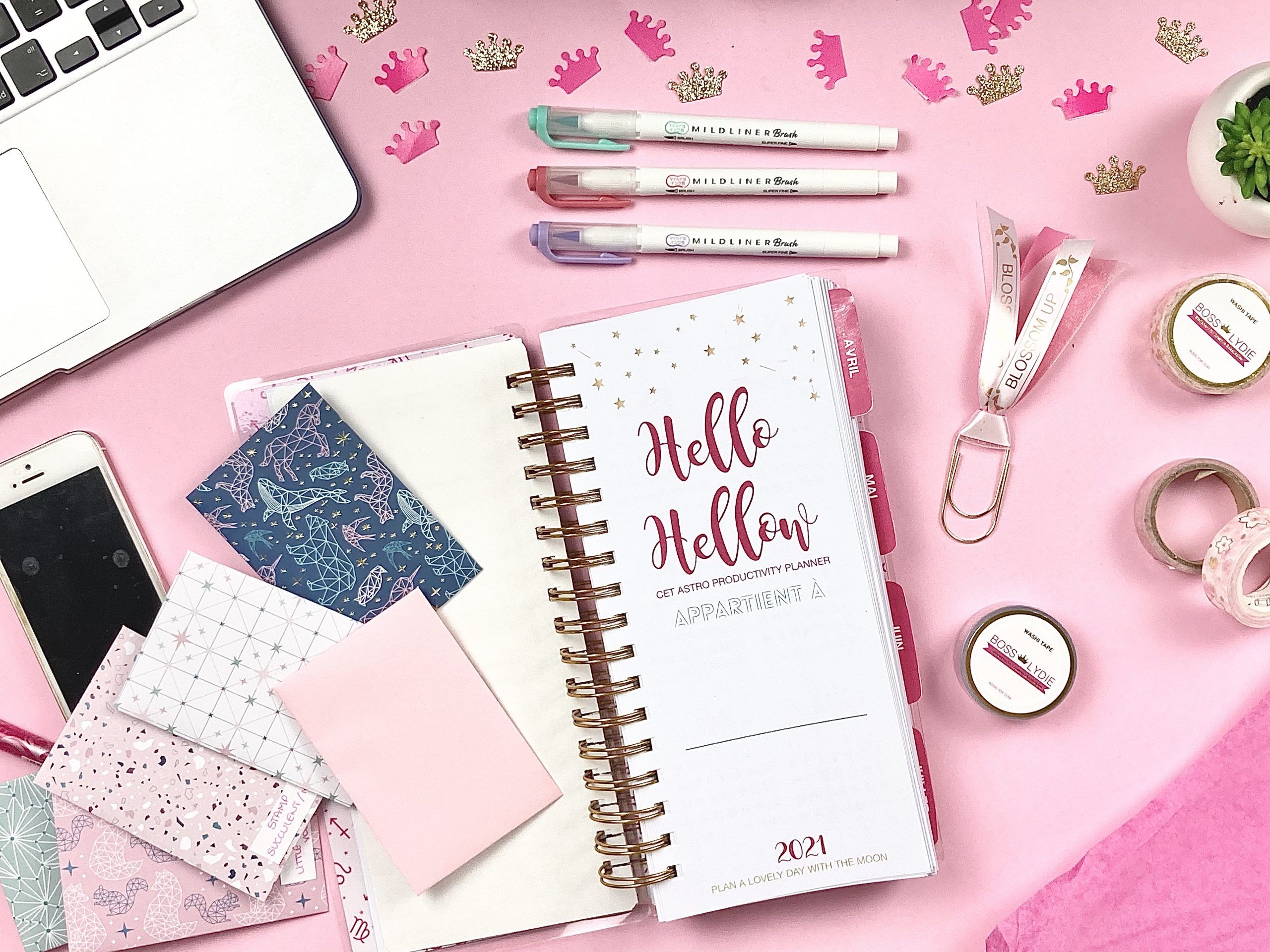 Astro Productivity Planner <br>(Collection African Queen) 2 Image Welcome Page Astro Productivity Planner