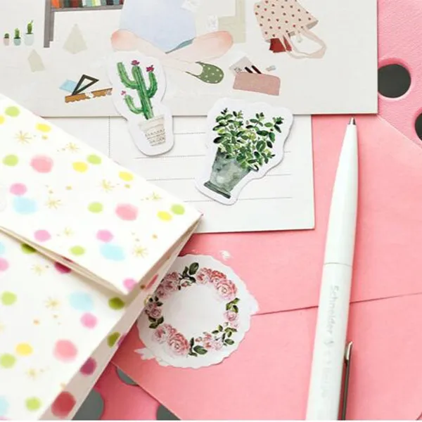 Stickers Planner Cactus & Plantes Vertes | 45 Autocollants Tropicaux Aquarelle 5 Stickers Planner Cactus & Plantes Vertes | 45 Autocollants Tropicaux Aquarelle – Image 5