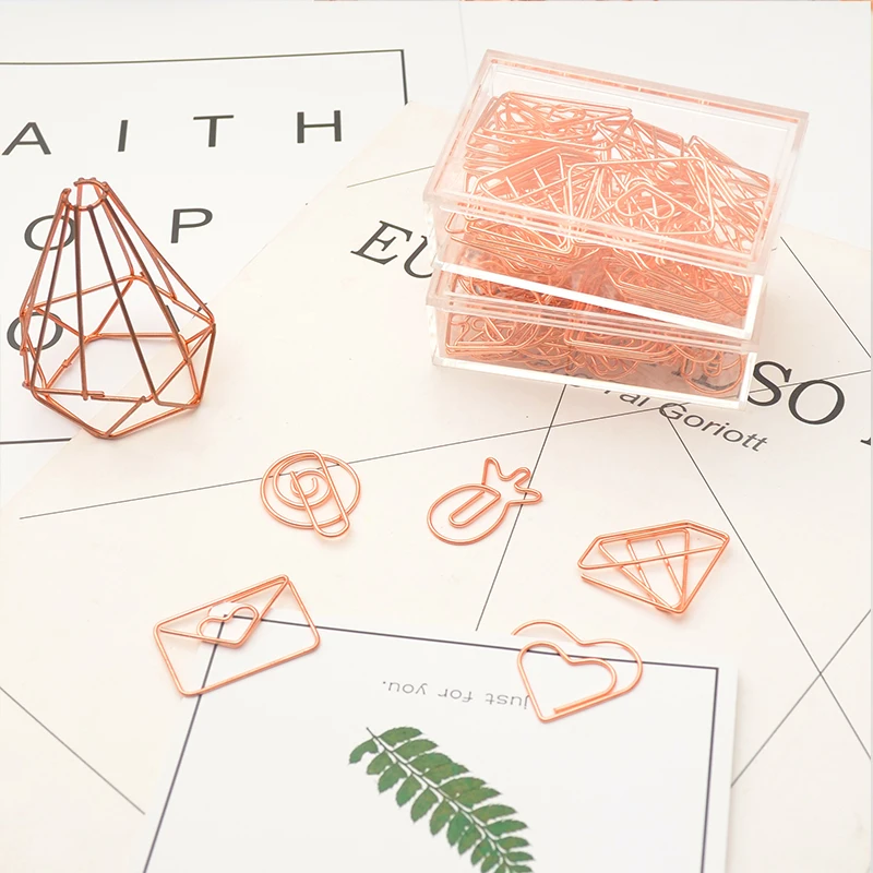 Paper Clip Rose Gold 2 Image paper Clip Rose-Gold-Ananas-Coeur-Enveloppe