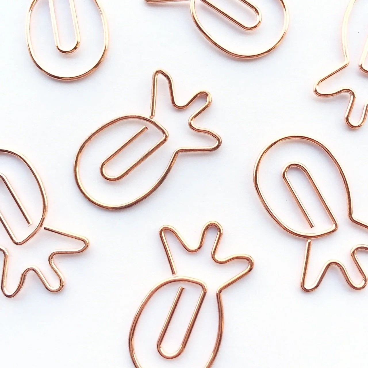 Paper Clip Rose Gold 5 Image paper Clip Rose-Gold-Ananas-Coeur-Enveloppe